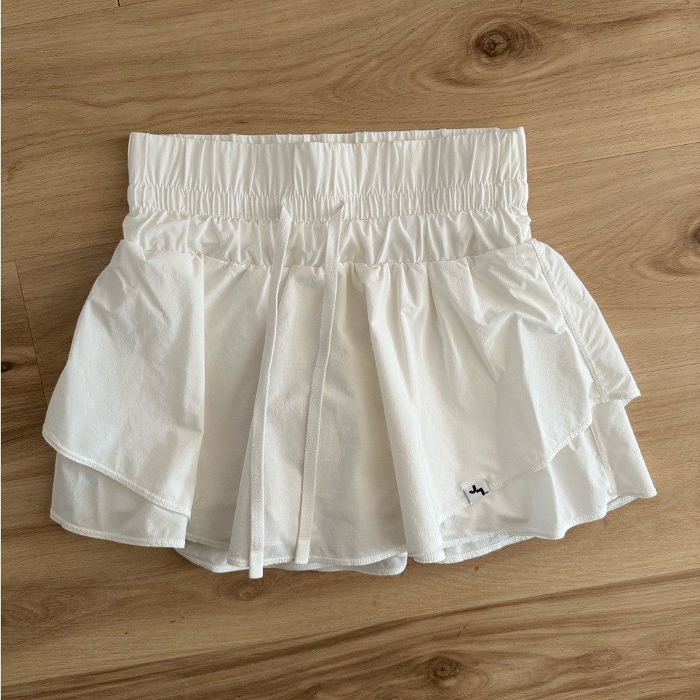 JoyLab Athletic White Mini Skirt with shorts underneath